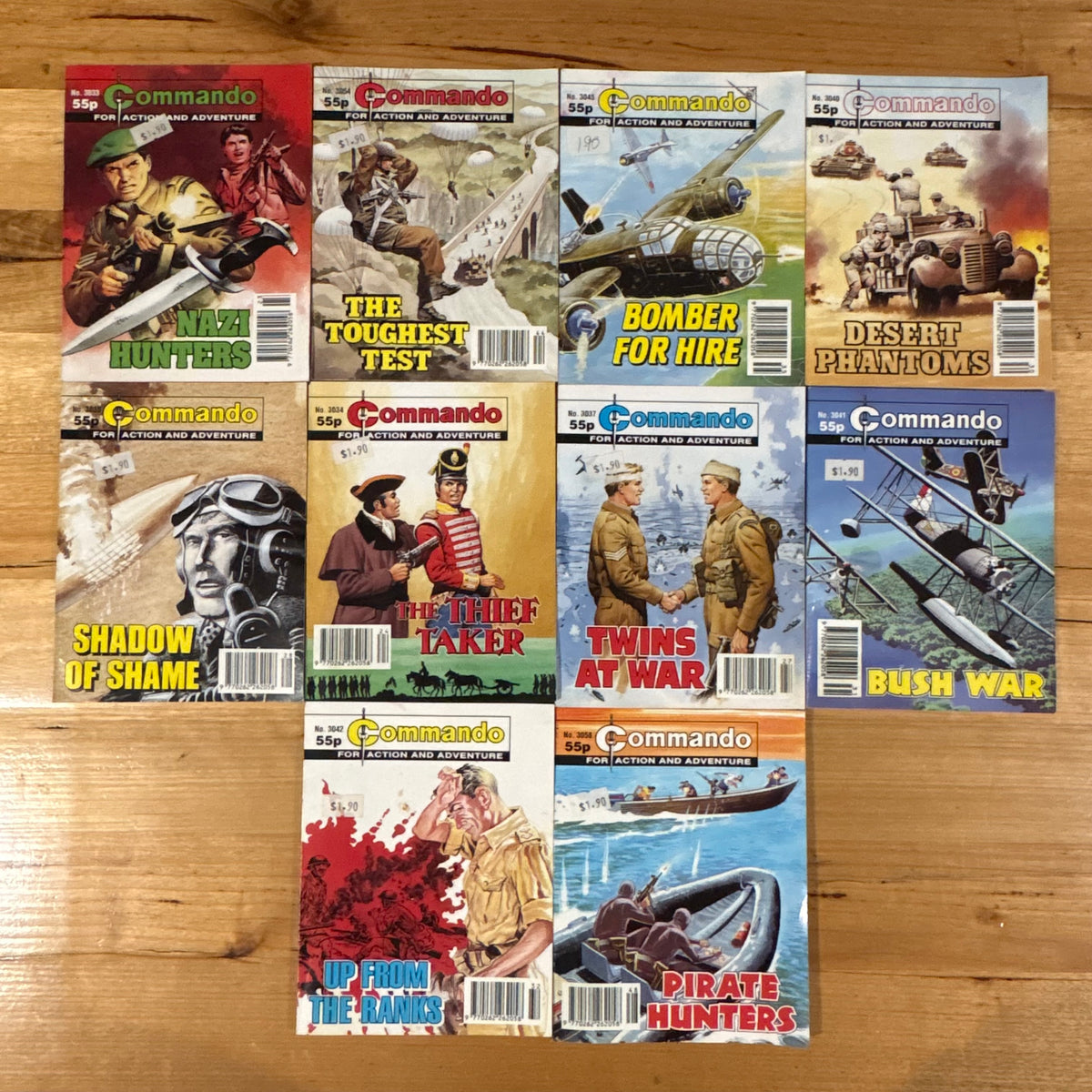 Commando War Comic Bundle x 10 Bundle Printed 1997 DC Thomson 289
