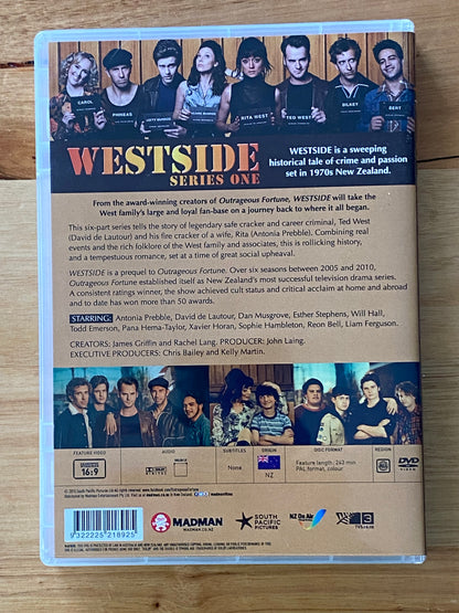 Westside Series 1 and 2 DVD New Zealand Drama PAL ALL VGC