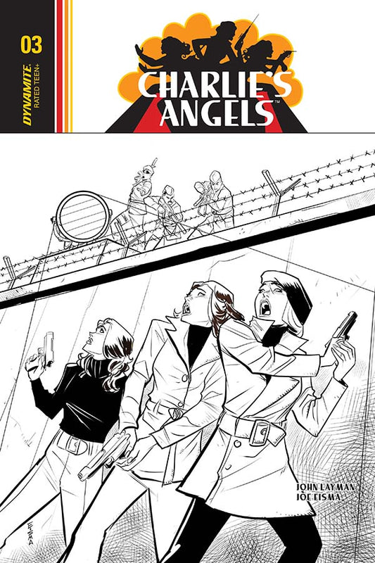 CHARLIE'S ANGELS (2018) #3 JOE EISMA B&W INCENTIVE VARIANT