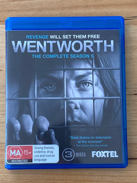 Wentworth Season 5 Blu-ray Australian Prison Drama 3-Disc Set Region B VGC