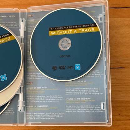 Without A Trace Series 1-3 & 5 DVD 4-Disc PAL 4 - 1 and 2 are New Sealed