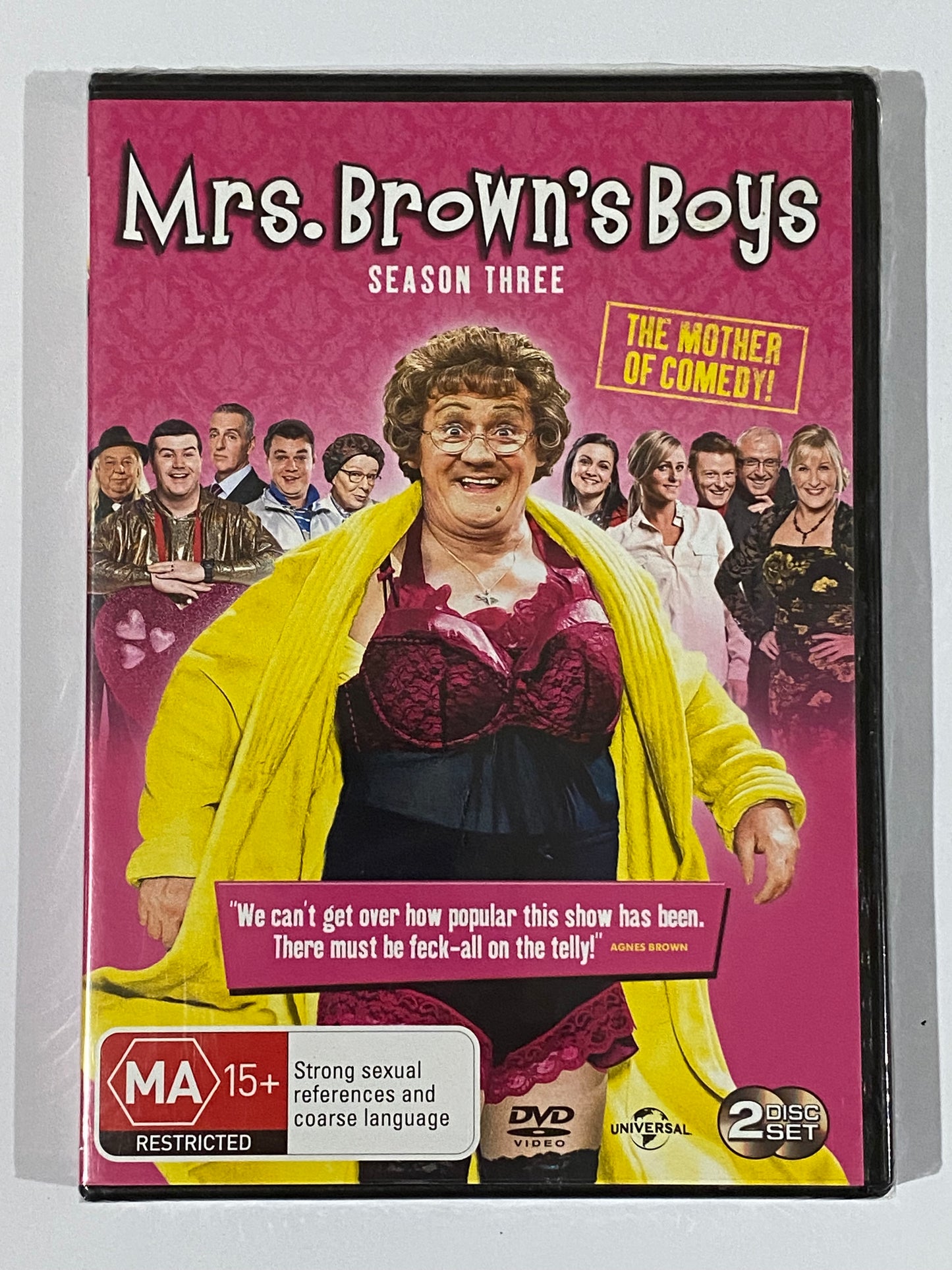 Mrs Brown's Boys Series 3 DVD Comedy PAL 2,4,5 New Sealed