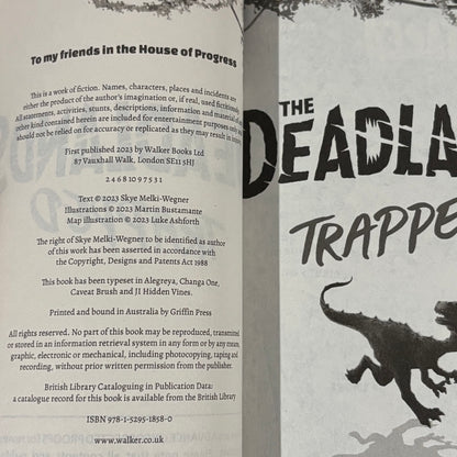 Deadland Trapped by Skye Melki-Wagner Proof Copy Paperback 2023 GD