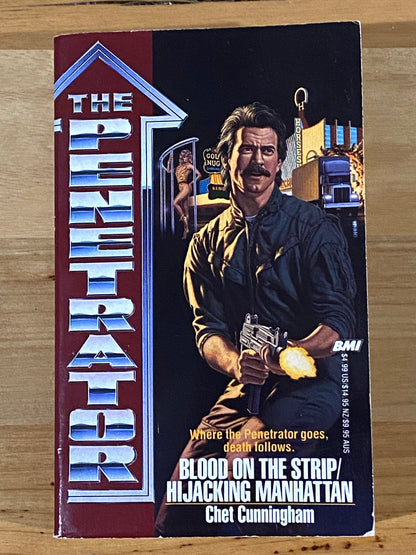 The Penetrator Blood On The Strip Hijacking Manhattan Chet Cunningham Paperback GD