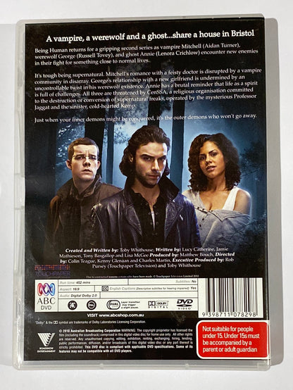 Being Human Series 1-4 DVD 2-Disc Set British Supernatural Drama PAL 4 VGC