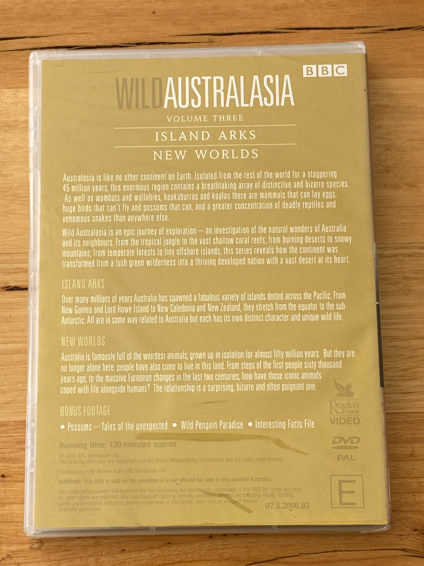 Wild Australasia Volume 1,2 & 3 DVD BBC PAL 4 New Sealed