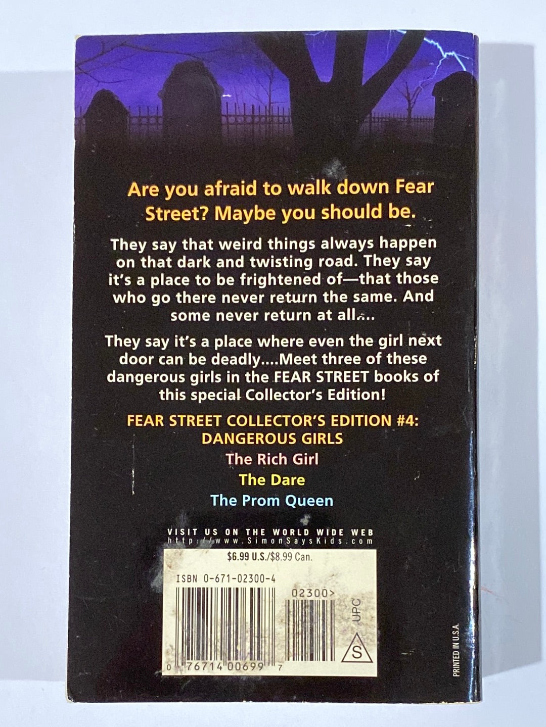 R.L. Stine Fear Street Collector's Edition #2 - #6 1998 Paperback Good Condition