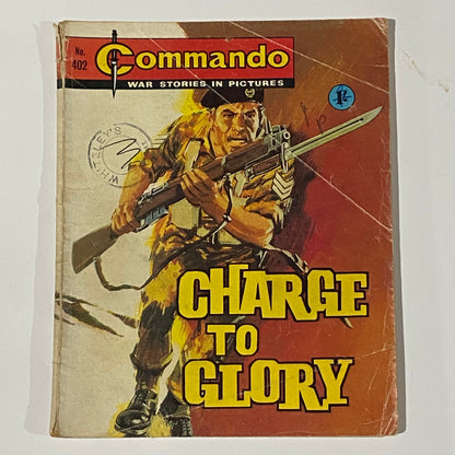 Commando War Comic #402 Charge To Glory 1969