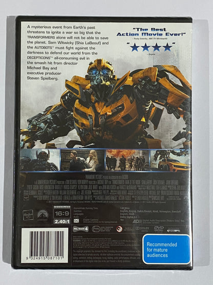 Transformers Dark Of The Moon DVD PAL 4 Brand New Sealed