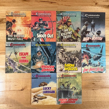 Commando War Comics x 10 Bundle All Published 1981 DC Thomson GD