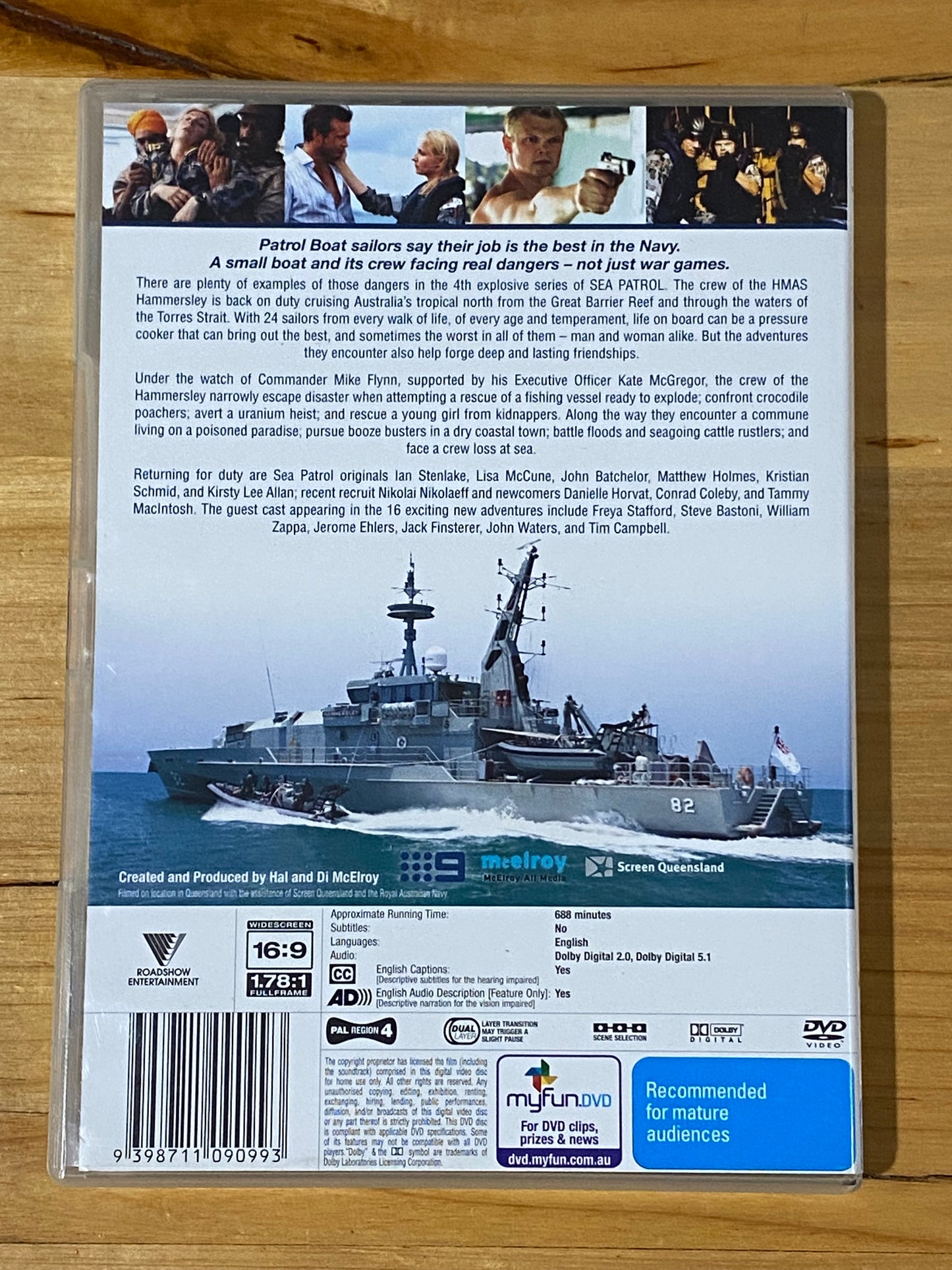 Sea Patrol Series 4 DVD Australian Naval Drama 4-Disc PAL 4 VGC