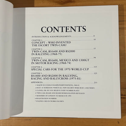 Works Escorts in Detail by Graham Robson Ford's Real Wheel Drive Escorts Hardcover 2012 GD