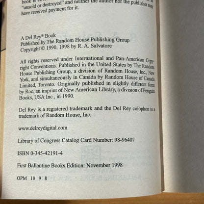Echoes of The Fourth Magic R.A. Salvatore Fantasy Paperback 1998 GD
