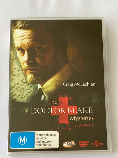 The Doctor Blake Mysteries Season 1 DVD 4-Disc Set PAL 2,4 ABC TV VGC