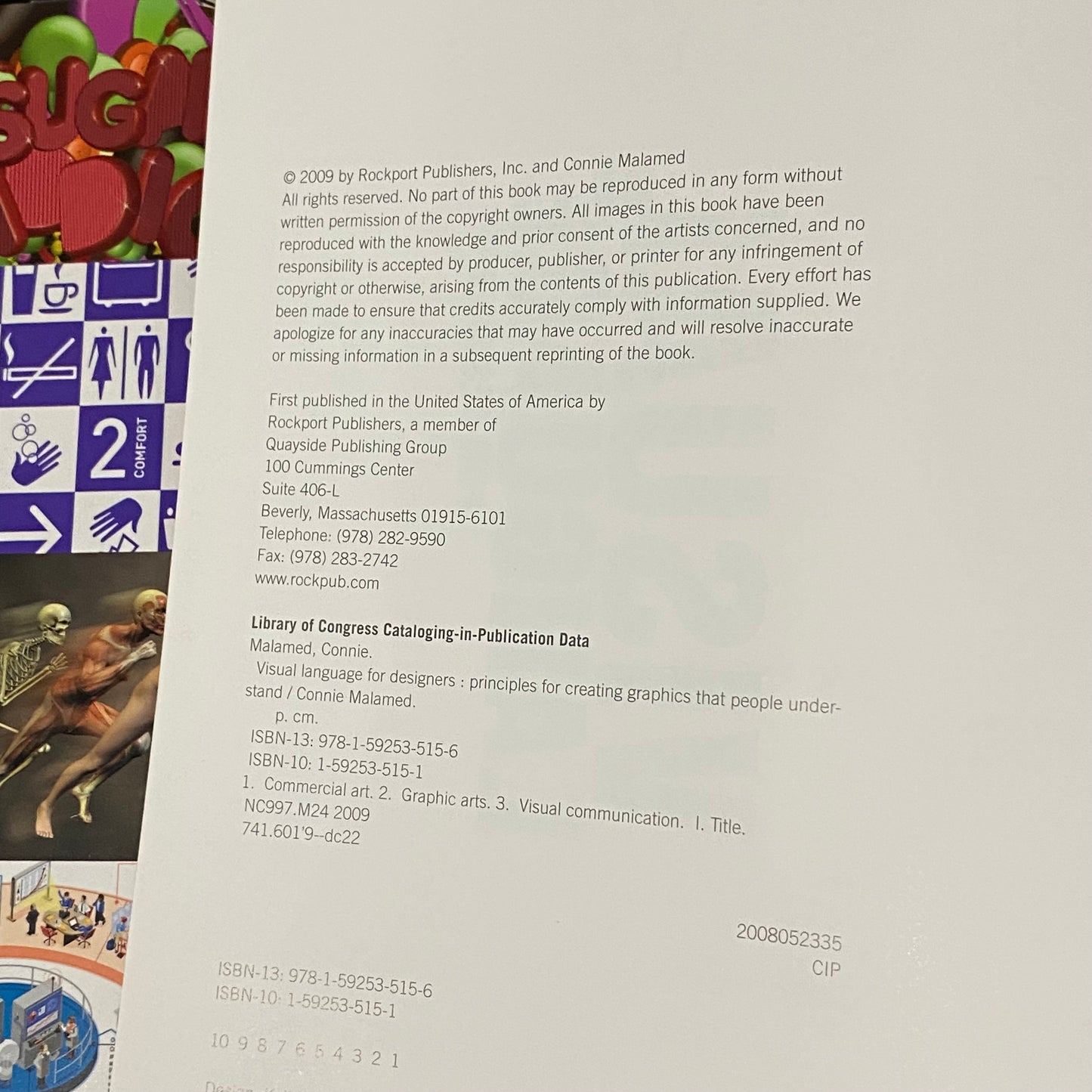 Visual Language for Designers by Connie Malamed Hardcover 2009 GD