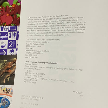 Visual Language for Designers by Connie Malamed Hardcover 2009 GD