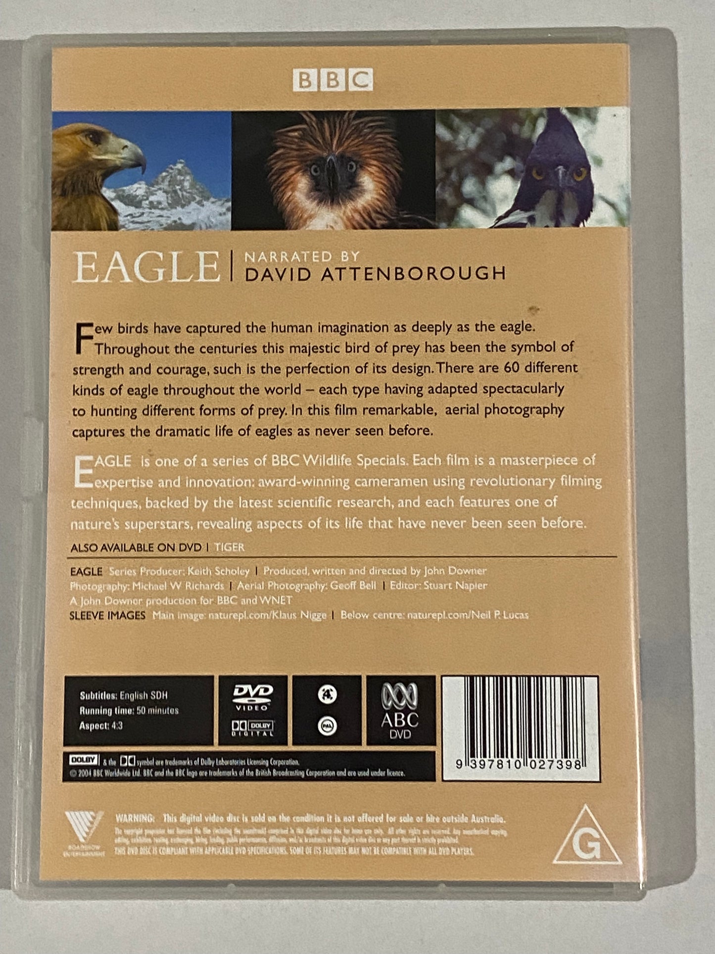 Wildlife Specials Eagle David Attenborough DVD BBC Documentary PAL 4 VGC