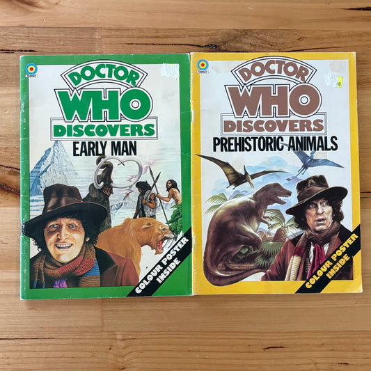 Doctor Who Discovers Prehistoric Animals & Early Man Vintage Paperbacks GD