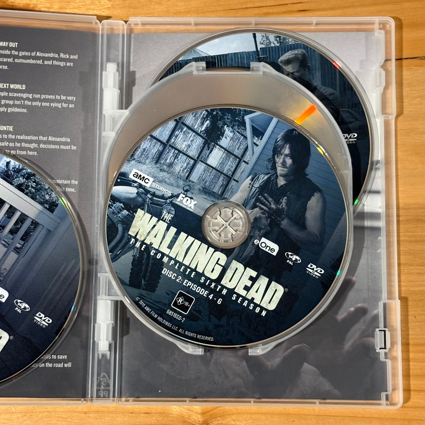 The Walking Dead Season 6 DVD 6-Disc Set PAL 4 VGC