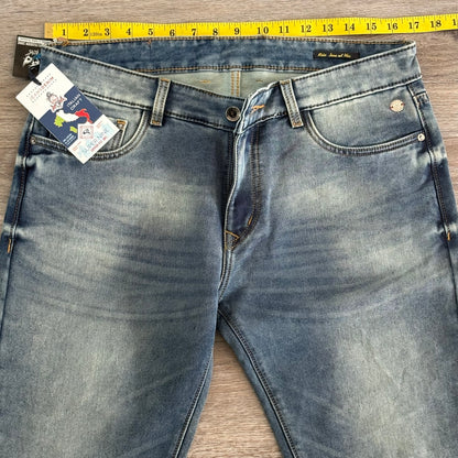Super Nine Mens W 36 L 27 Denim Blue Jeans NWT