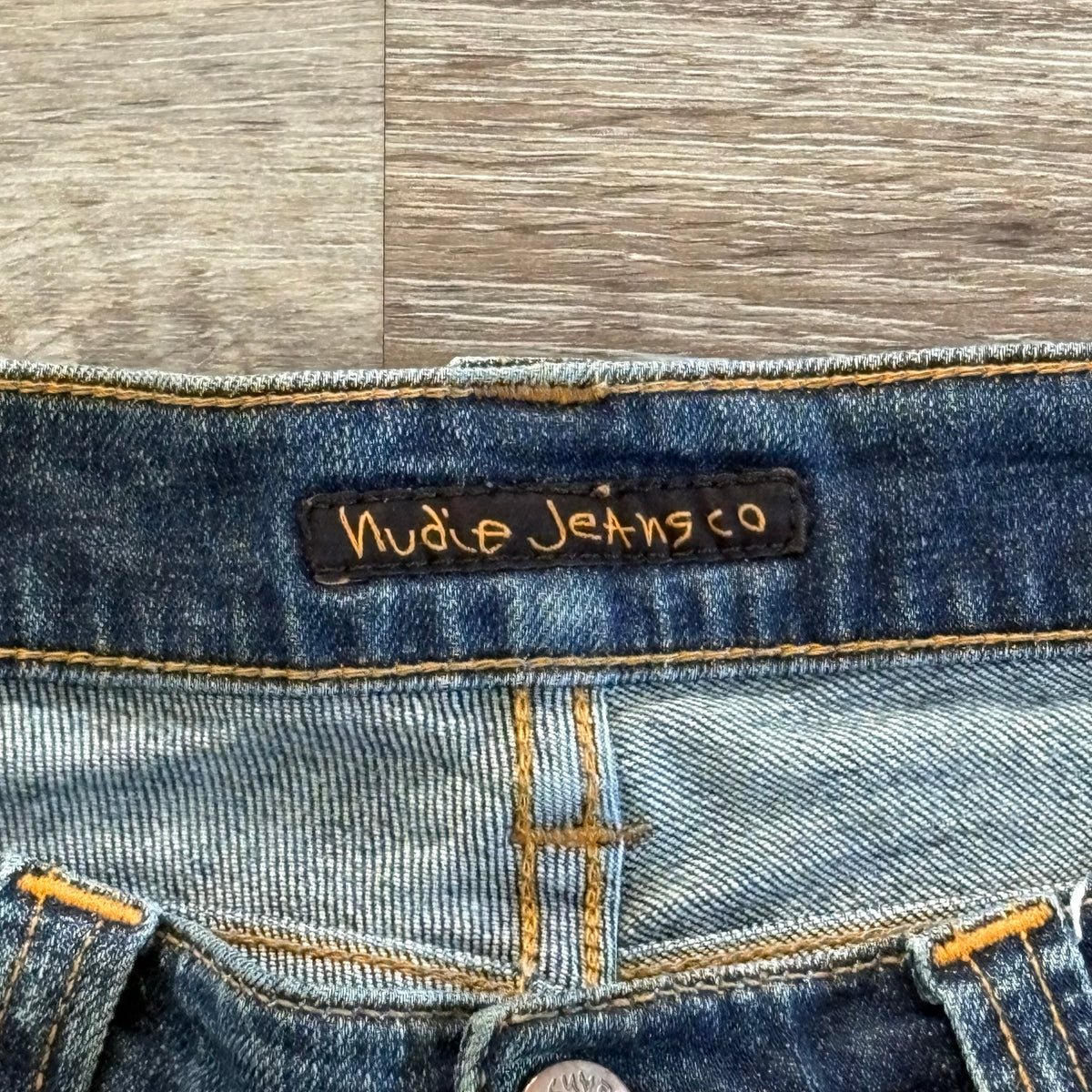 Nudie Jeans Womens Distressed W 28 L 32 Blue Denim Skinny