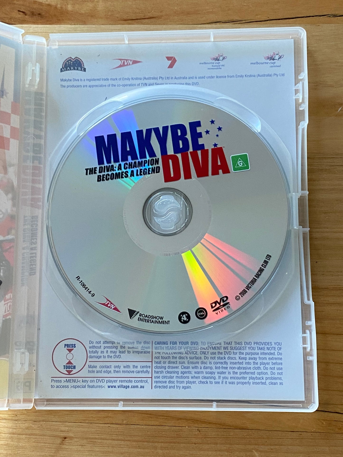 Black Caviar & Makybe Diva DVD 2 Pack Bundle Horse Racing PAL 4 VGC