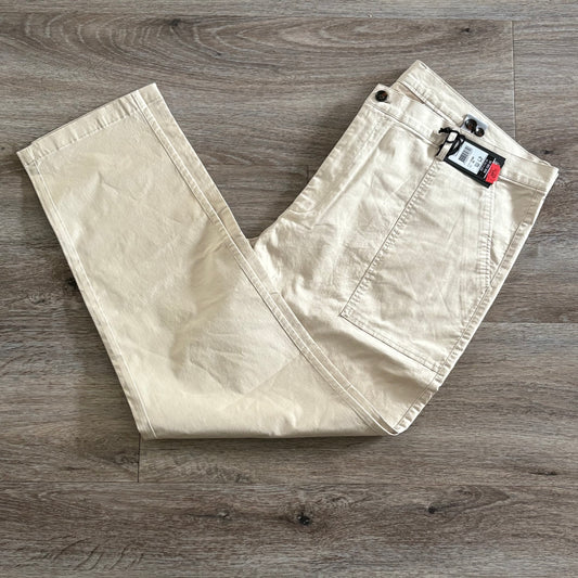 Tarocash Men’s Chinos Stone Sz 44-inch Oslo Utility Waist Stretch Zip Fly New With Tags