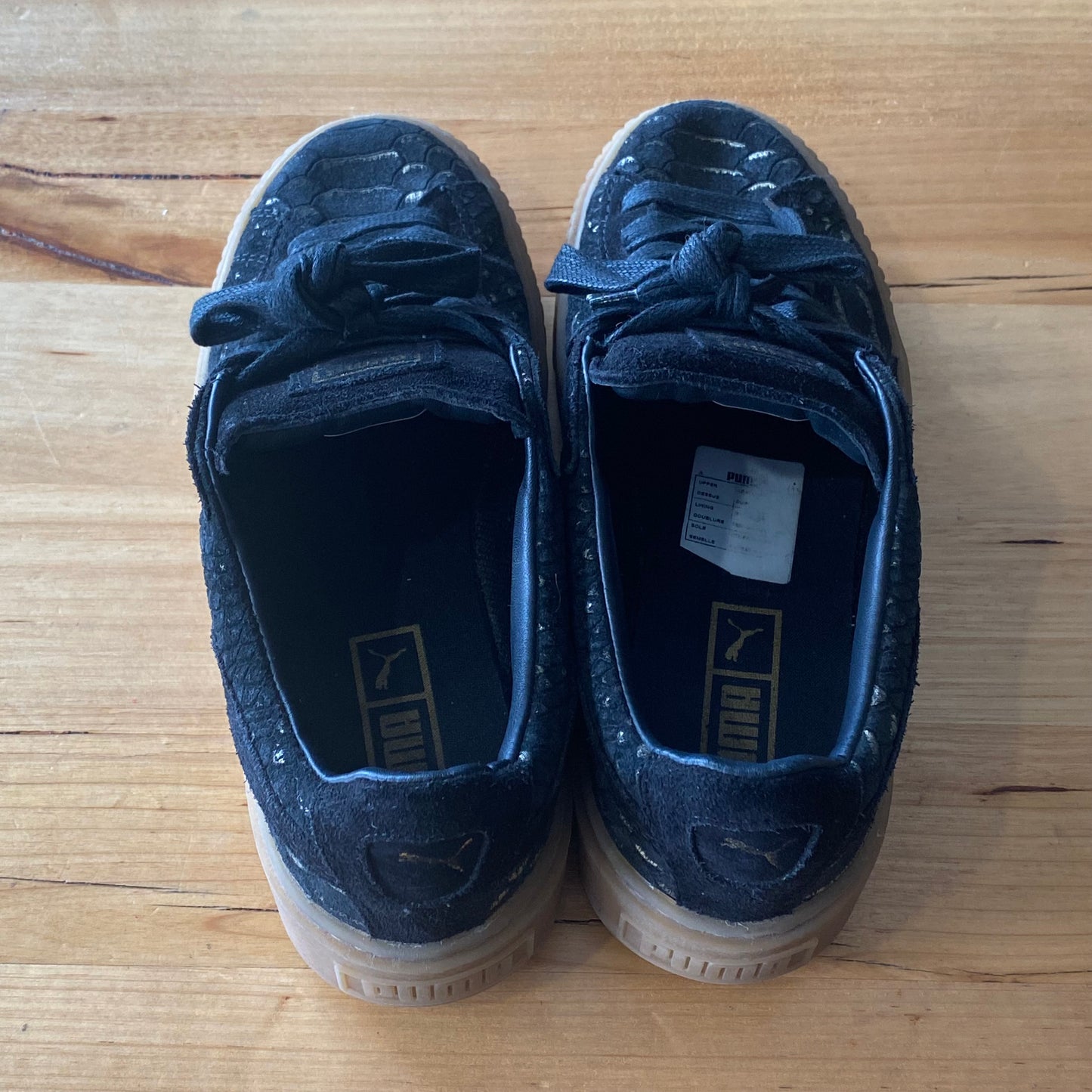 Puma Black Platform Casual Shoes Womens Size 7