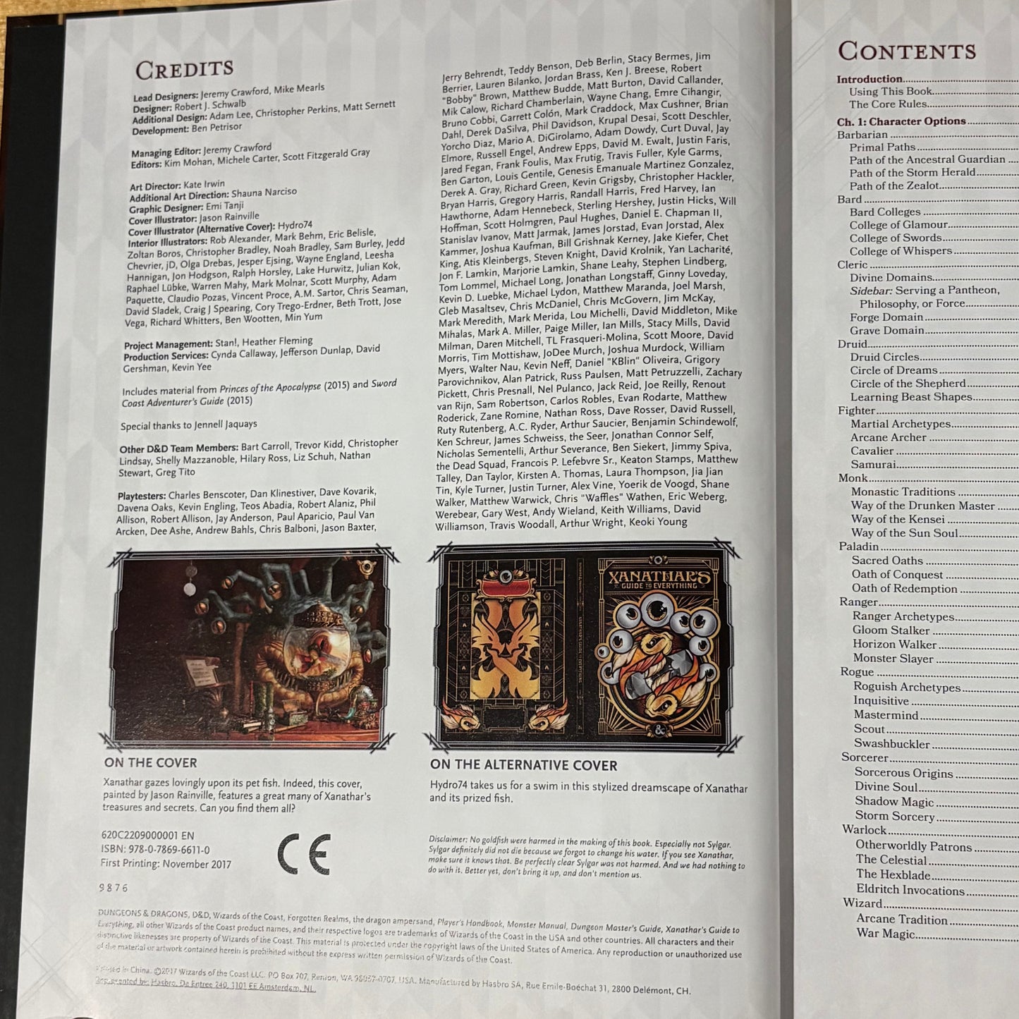 Xanathar's Guide To Everything Dungeons & Dragons Hardcover 2017 GD