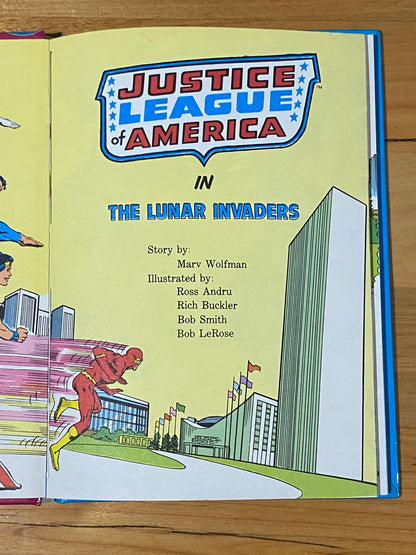 Justice League Of America The Lunar Invaders Fisher Price Hardcover 1982 GD - Book Only