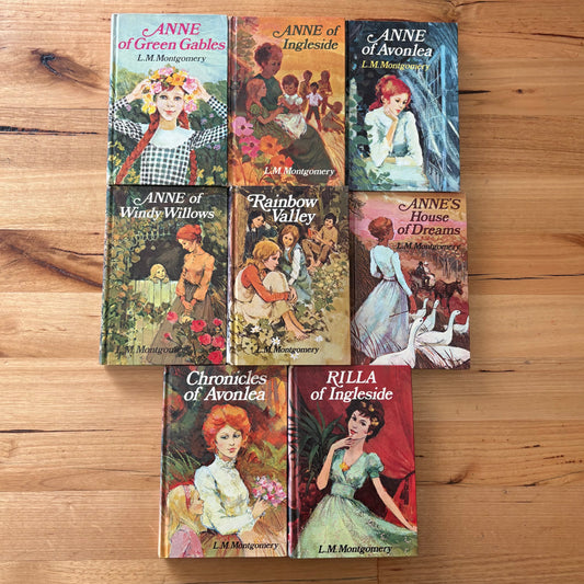 Anne of Green Gables L.M. Montgomery 8 Books Bundle Hardcover VTG