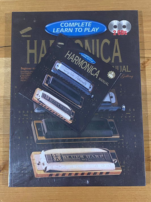 Learn To Play Harmonica Book Peter Gelling Complete With 2 CDs New Sealed