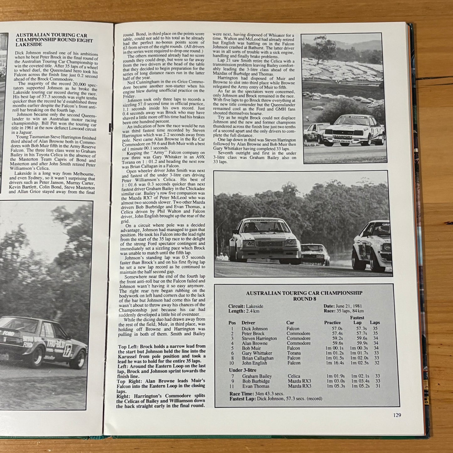 Australian Motor Racing Year 11 1981/82 Hardcover GD