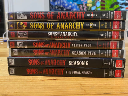 Sons Of Anarchy Season 1-7 DVD Complete Set PAL 4 VGC