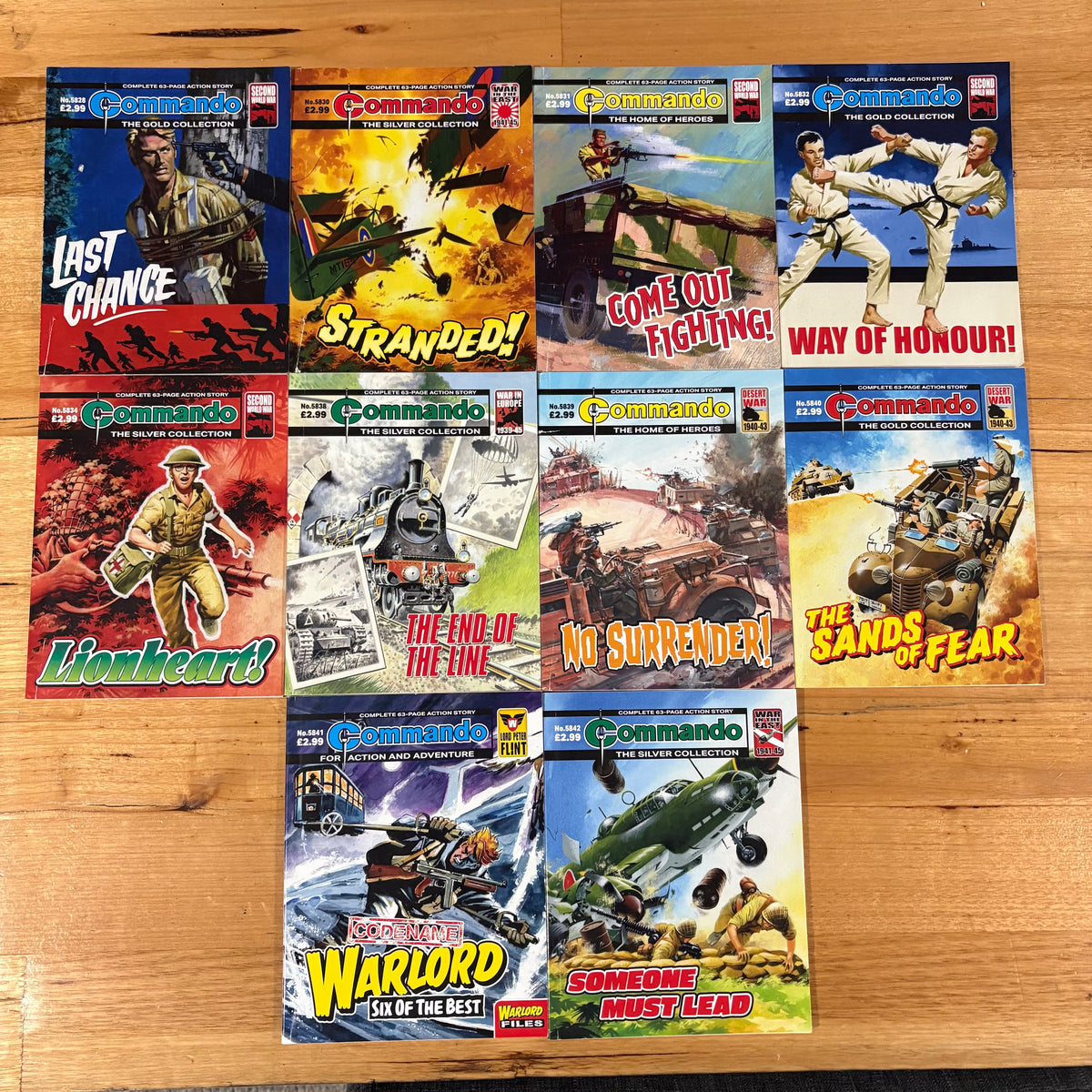 Commando War Comics x 10 Bundle Printed 2025 DC Thomson 054