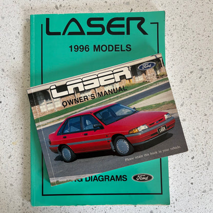 Ford Laser Owner's Manual and 1996 Model RHD Wiring Diagram Paperback GD