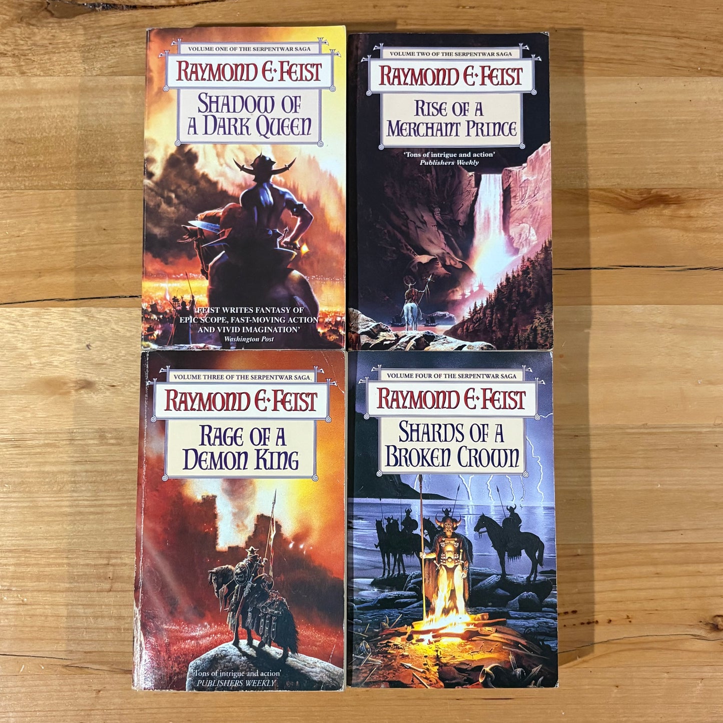 The Serpentwar Saga Complete Set by Raymond E. Feist Fantasy GD