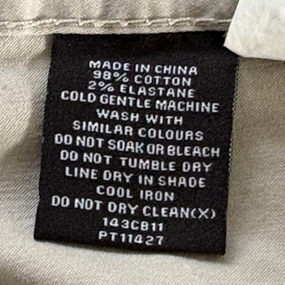 Tarocash Men’s Chinos Putty Sz 44-inch Waist Regular Zip Fly New With Tags