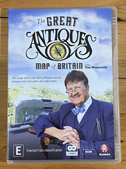 Great Antiques Map Of Britain DVD Tim Wonnacott 2-Disc Set PAL 4 VGC