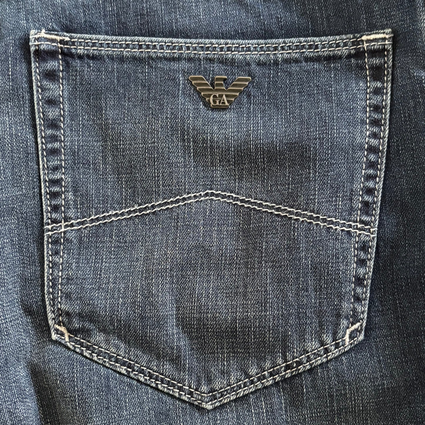 Armani Jeans J23 Mens Slim Fit Stretch Denim W34 L34 Blue New With Tags