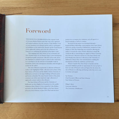 Piranesi's Grandest Tour: From Europe to Australia by Colin Holden Hardcover 2014 GD