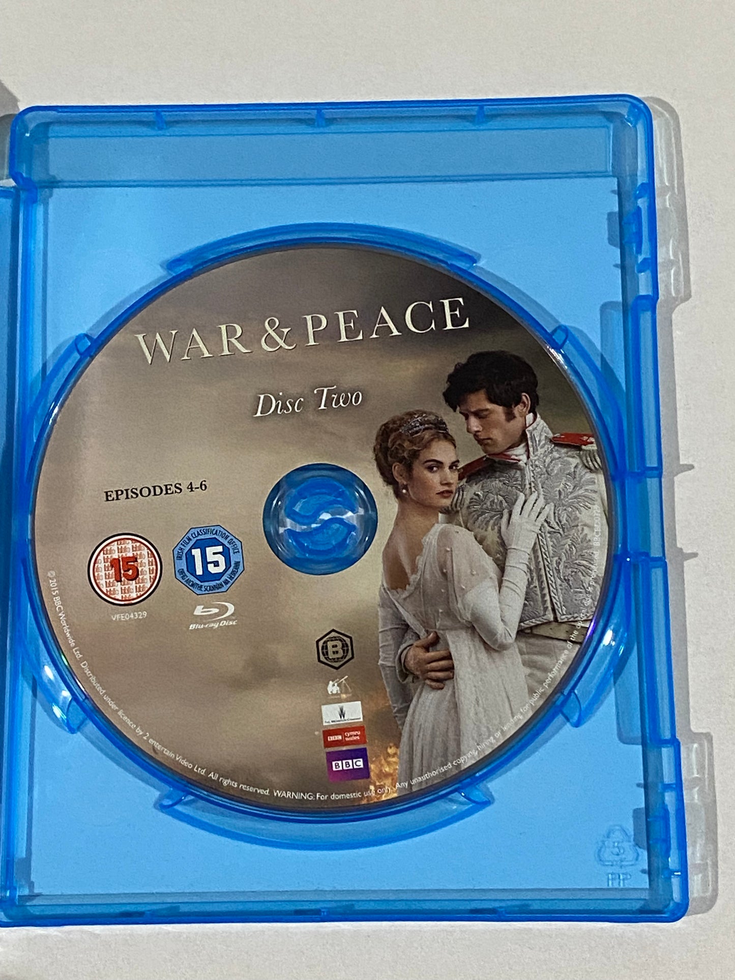 War And Peace Blu-ray BBC Drama 2-Disc Set Region B VGC