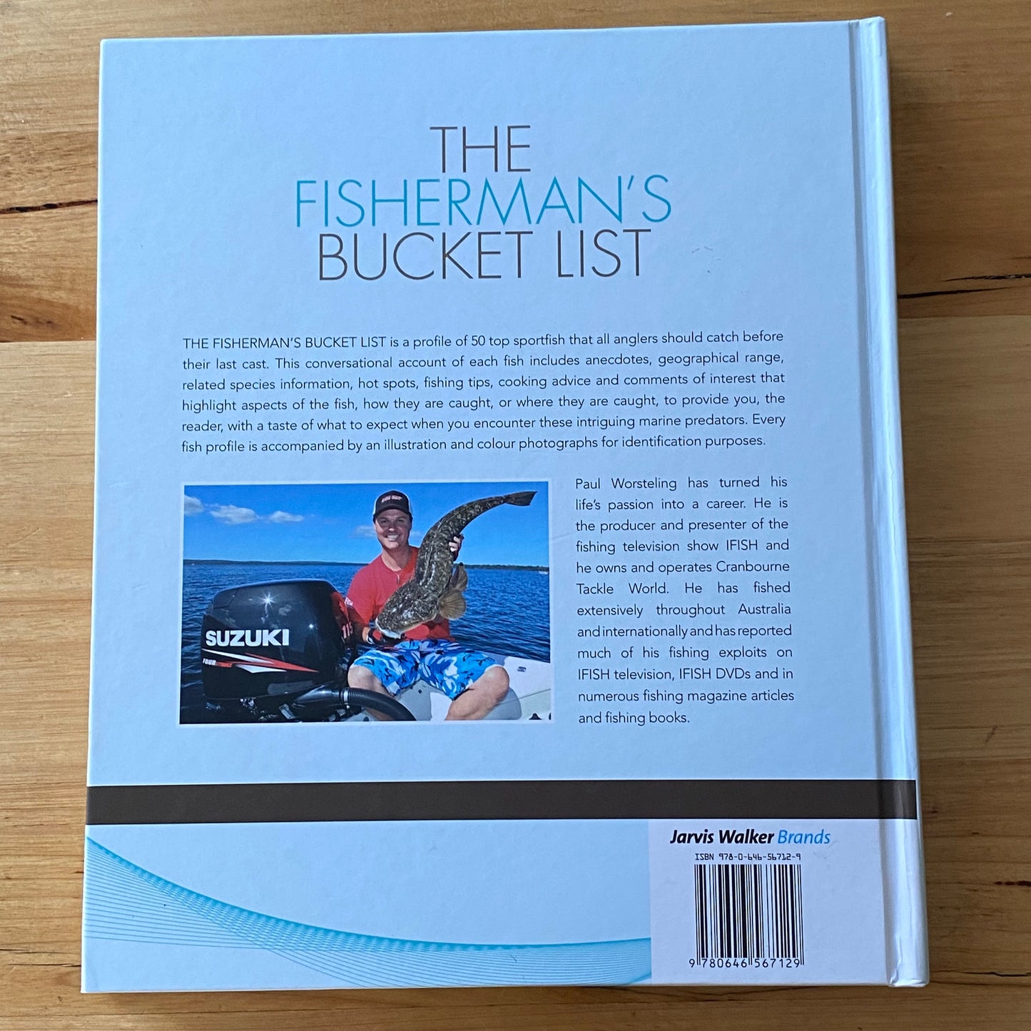 The Fisherman's Bucket List by Paul Worstelling Hardcover 2011 GD