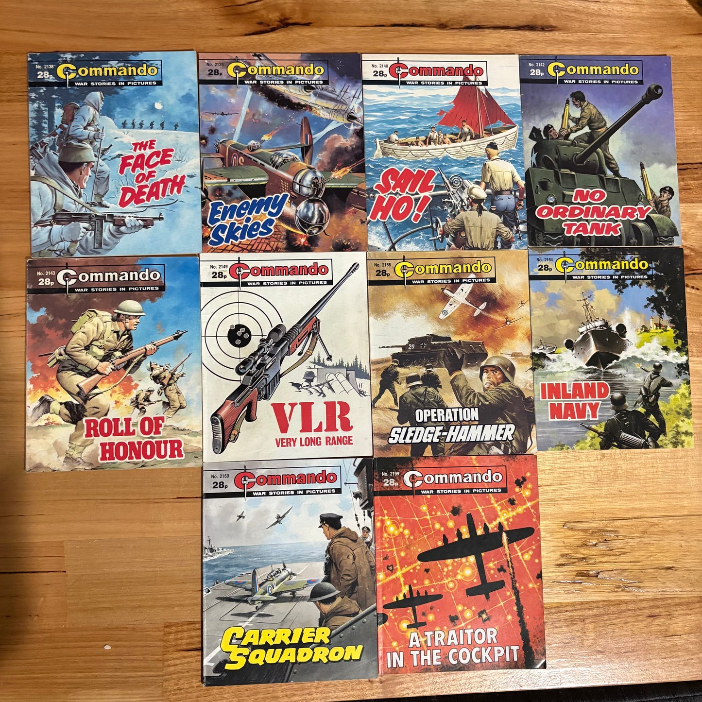 Commando War Comics x 10 Bundle Printed 1987 to 1988 DC Thomson 045