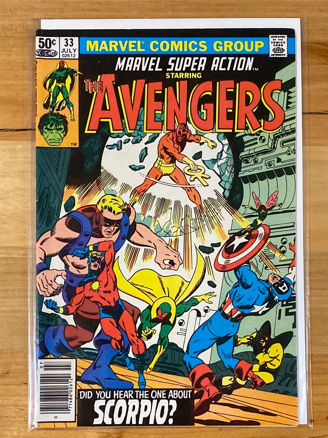 MARVEL SUPER ACTION (1977) STARRING THE AVENGERS #25, 31-37 (FN)