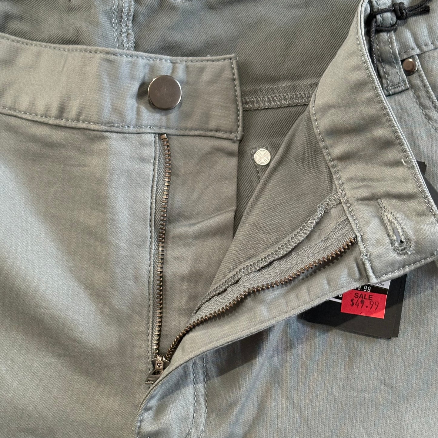 Tarocash Men’s Chinos Mid-Green Sz 44-inch Waist Stretch Zip Fly New With Tags