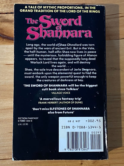 The Sword Of Shannara by Terry Brooks Paperback 1984 GD