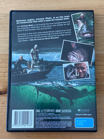 River Monsters Season 1 DVD Jeremy Wade Fishing 2-Disc PAL 4 VGC