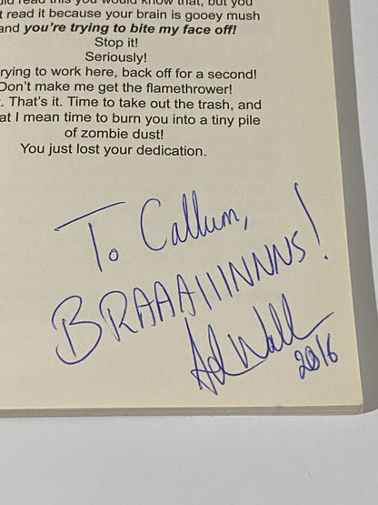 Zombie Inspiration Adam Wallace James Hart Signed Paperback 2016 GD