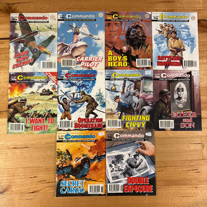 Commando War Comics x 10 Bundle Printed 1995 DC Thomson 294